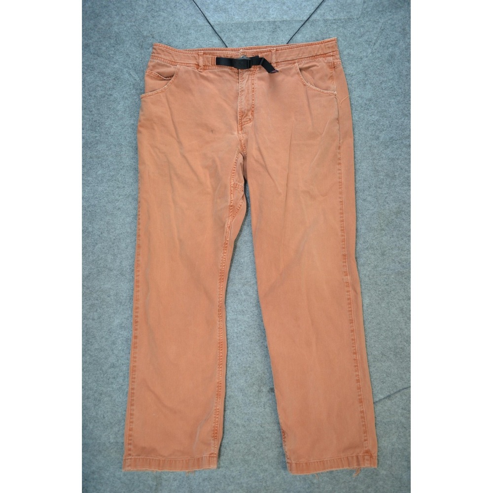 Gramicci Pants Mens 38x31 Orange Climbing Hiking Cotton Webbing‎ Belt Outdoor